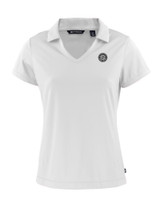 Seattle Mariners Mono Cutter & Buck Daybreak Eco Recycled Womens V-neck Polo WH_MANN_HG 1