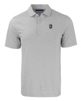 Kansas City Royals Mono Cutter & Buck Forge Eco Double Stripe Stretch Recycled Mens Polo POLWH_MANN_HG 1