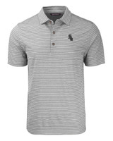 Chicago White Sox Mono Cutter & Buck Forge Eco Heather Stripe Stretch Recycled Mens Polo EGH_MANN_HG 1