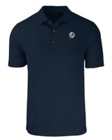 New York Yankees Mono Cutter & Buck Forge Eco Stretch Recycled Mens Polo NVBU_MANN_HG 1