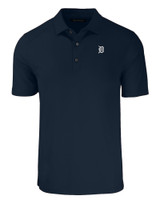 Detroit Tigers Mono Cutter & Buck Forge Eco Stretch Recycled Mens Polo NVBU_MANN_HG 1