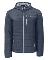 Houston Astro Mono Cutter & Buck Rainier Primaloft Eco Mens Full Zip Hooded Jacket ANM_MANN_HG 1