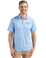 Tampa Bay Rays Mono Cutter & Buck Coastline Epic Comfort Recycled Mens Polo Atlas Light Blue Front