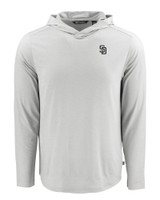 San Diego Padres Mono Cutter & Buck Coastline Epic Comfort Eco Recycled Mens Hooded Shirt CNC_MANN_HG 1
