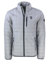 San Diego Padres Mono Cutter & Buck Rainier PrimaLoft®  Mens Big and Tall Eco Insulated Puffer Jacket POL_MANN_HG 1