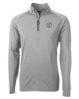 Milwaukee Brewers Mono Cutter & Buck Adapt Eco Knit Stretch Recycled Mens Big and Tall Quarter Zip Pullover POL_MANN_HG 1