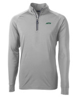 New York Jets Cutter & Buck Adapt Eco Knit Stretch Recycled Mens Big and Tall Quarter Zip Pullover POL_MANN_HG 1