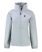 Detroit Tigers Mono Cutter & Buck Charter Eco Recycled Womens Full-Zip Jacket POL_MANN_HG 1