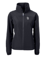 San Diego Padres Mono Cutter & Buck Charter Eco Recycled Womens Full-Zip Jacket BL_MANN_HG 1