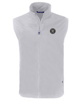 Houston Astro Mono Cutter & Buck Charter Eco Full-Zip Mens Big & Tall Vest POL_MANN_HG 1