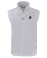 Chicago Cubs Mono Cutter & Buck Charter Eco Full-Zip Mens Big & Tall Vest POL_MANN_HG 1