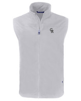 Colorado Rockies Mono Cutter & Buck Charter Eco Full-Zip Mens Big & Tall Vest POL_MANN_HG 1