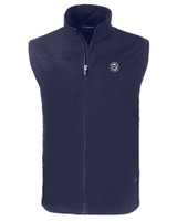 Washington Nationals Mono Cutter & Buck Charter Eco Full-Zip Mens Big & Tall Vest NVBU_MANN_HG 1