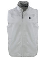 San Diego Padres Mono Cutter & Buck Charter Eco Full-Zip Mens Big & Tall Vest POL_MANN_HG 1