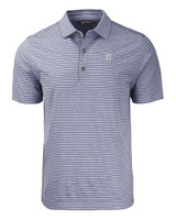 Detroit Tigers Mono Cutter & Buck Forge Eco Heather Stripe Stretch Recycled Mens Big & Tall Polo NVH_MANN_HG 1