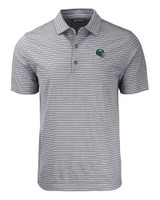 New York Jets NFL Helmet Cutter & Buck Forge Eco Heather Stripe Stretch Recycled Mens Big & Tall Polo BLH_MANN_HG 1
