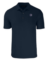 Chicago Cubs Mono Cutter & Buck Forge Eco Stretch Recycled Mens Big & Tall Polo NVBU_MANN_HG 1