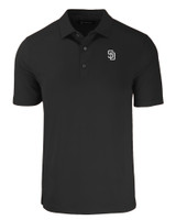 San Diego Padres Mono Cutter & Buck Forge Eco Stretch Recycled Mens Big & Tall Polo BL_MANN_HG 1
