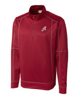 Reno Aces Clique Helsa Performance Mens Half Zip Pullover Sweatshirt Darkest Red Mannequin