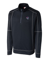 Binghamton Rumble Ponies Clique Helsa Performance Knit Mens Half Zip Dark Navy Mannequin