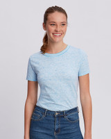 Cutter & Buck Advantage Space Dye Womens Tee Lakeshore Front