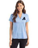 Arizona Diamondbacks Mono Cutter & Buck Forge Eco Heathered Stretch Womens Blade Top Dark Atlas Heather Front