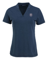 Houston Astro Mono Cutter & Buck Forge Heathered Stretch Womens Blade Top DNVH_MANN_HG 1