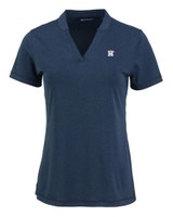 Houston Astros Stars & Stripes Cutter & Buck Forge Heathered Stretch Womens Blade Top DNVH_MANN_HG 1