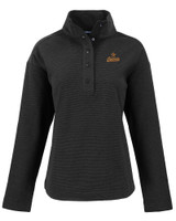 Houston Astros Cooperstown Cutter & Buck Hunts Point Eco Textured Fleece Recycled Womens Snap Pullover BL_MANN_HG 1