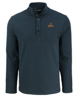 Houston Astros Cooperstown Cutter & Buck Hunts Point Eco Textured Fleece Recycled Mens Snap Pullover BL_MANN_HG 1