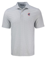 Chicago Cubs Cutter & Buck Pike Eco Diamond Dot Print Recycled Mens Big & Tall Polo POL_MANN_HG 1