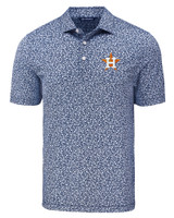 Houston Astros Cutter & Buck Pike Eco Flora Print Recycled Mens Big & Tall Polo NVBU_MANN_HG 1