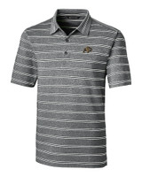 Colorado Buffaloes Cutter & Buck Forge Epic Confidence Recycled Heathered Stripe Stretch Mens Polo Black Mannequin