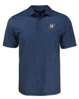 Houston Astros City Connect Cutter & Buck Pike Eco Shadow Check Print Recycled Mens Big & Tall Polo NVBU_MANN_HG 1