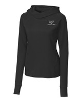 Virginia Tech Hokies Cutter & Buck Womens Traverse Sweatshirt Hoodie Black Mannequin