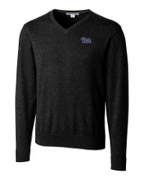 Pitt Panthers Cutter & Buck Lakemont Tri-Blend Mens V-Neck Pullover Sweater Black Mannequin