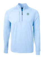 2025 U.S. Women's Open- Cutter & Buck Adapt Eco Knit Heather Mens Quarter Zip Pullover ALH_MANN_HG 1