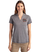 Norfolk Tides Cutter & Buck Forge Eco Heathered Stretch Womens Blade Top Charcoal Heather Front