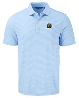 FIU Panthers College Vault Cutter & Buck Forge Eco Fine Line Stripe Stretch  Recycled Mens Polo ALSWH_MANN_HG 
