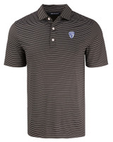 PAC-12 Conference Cutter & Buck Forge Eco Fine Line Stripe Stretch  Recycled Mens Polo BLWH_MANN_HG 
