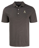 Appalachian State Mountaineers Cutter & Buck Forge Eco Fine Line Stripe Stretch  Recycled Mens Polo BLWH_MANN_HG 