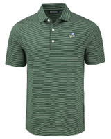 Florida Gulf Coast Eagles Cutter & Buck Forge Eco Fine Line Stripe Stretch  Recycled Mens Polo HTWH_MANN_HG 