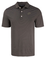 Purdue Boilermakers Cutter & Buck Forge Eco Fine Line Stripe Stretch  Recycled Mens Polo BLWH_MANN_HG 