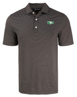 North Dakota Cutter & Buck Forge Eco Fine Line Stripe Stretch  Recycled Mens Polo BLWH_MANN_HG 
