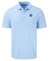 Lehigh Valley IronPigs Cutter & Buck Forge Eco Fine Line Stripe Stretch  Recycled Mens Polo ALSWH_MANN_HG 1