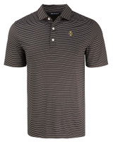 Idaho Vandals Cutter & Buck Forge Eco Fine Line Stripe Stretch  Recycled Mens Polo BLWH_MANN_HG 
