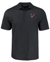 Eastern Washington Eagles Cutter & Buck Pike Eco Shadow Check Print Recycled Mens Big & Tall Polo BL_MANN_HG 