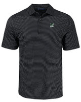 Portland State Vikings College Vault Cutter & Buck Pike Eco Shadow Check Print Recycled Mens Big & Tall Polo BL_MANN_HG 