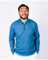 Traverse Palm Print Half Zip  1
