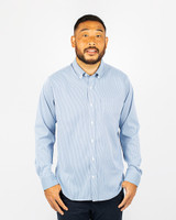 Big & Tall Versatech Pinstripe Shirt 3